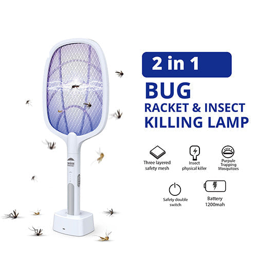 2 in 1 Rechargeable Mosquito Killer Racket