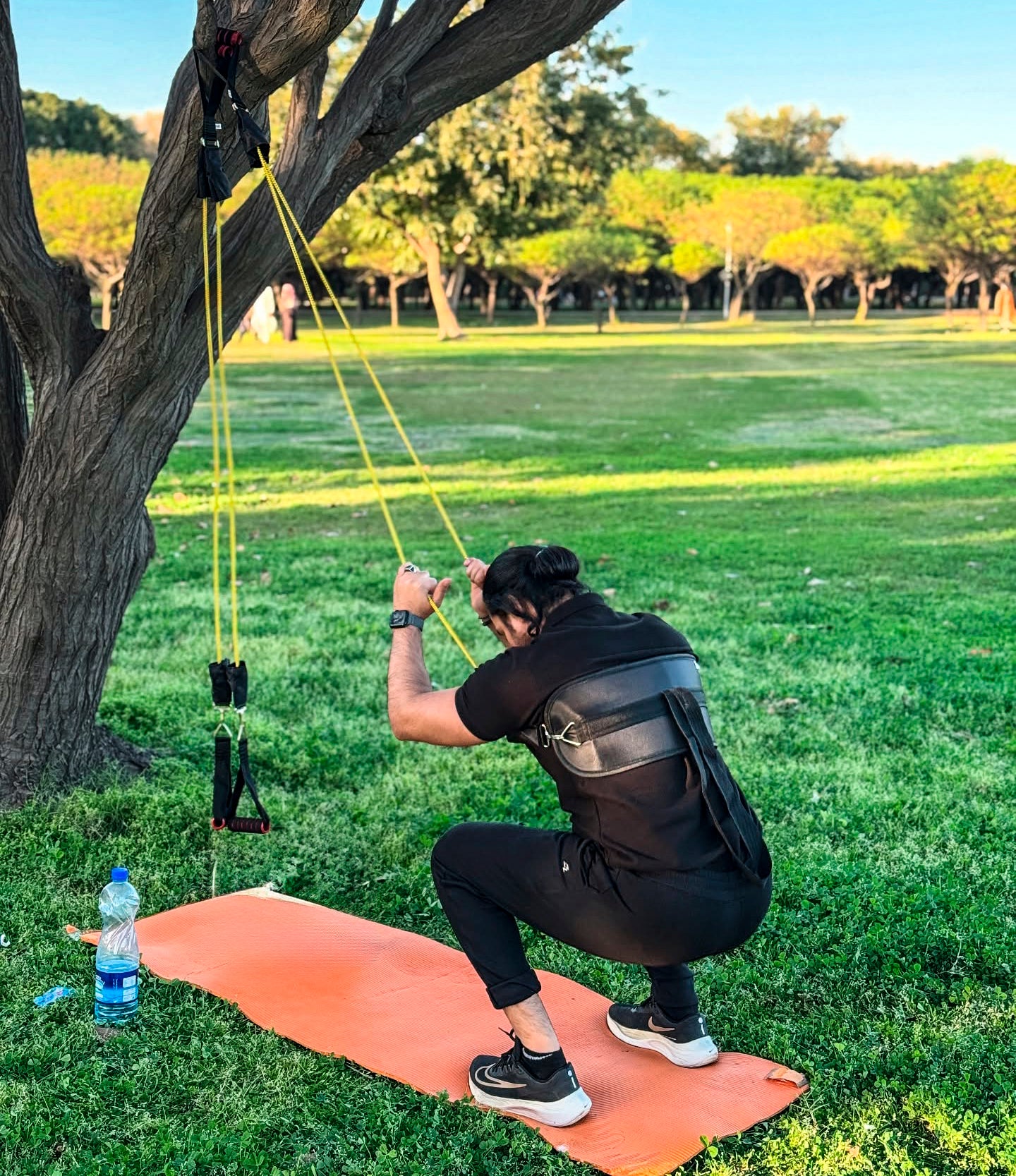 Power Resistance Band 12 Piece Set with Belt- 145kg