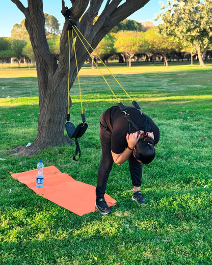 Power Resistance Band 12 Piece Set with Belt- 145kg
