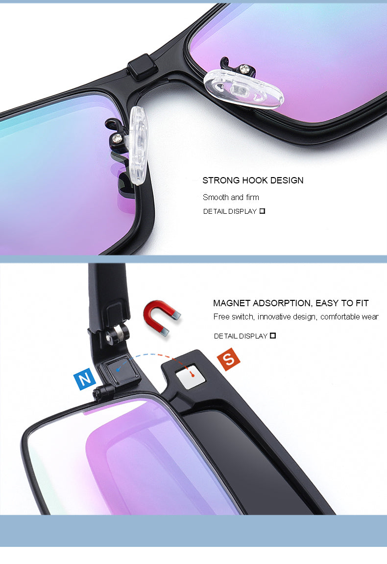5 In 1 Sunglasses Set UV400 Polarized Magnetic Clip