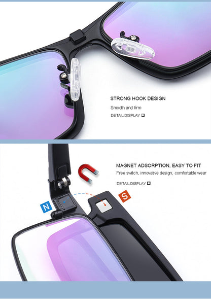 5 In 1 Sunglasses Set UV400 Polarized Magnetic Clip