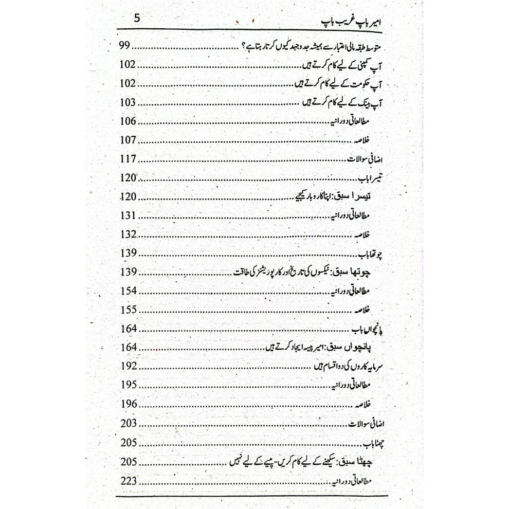 Rich Dad Poor Dad - امیر باپ، غریب باپ, by Robert Kiyosaki Urdu Version | Hard Binding