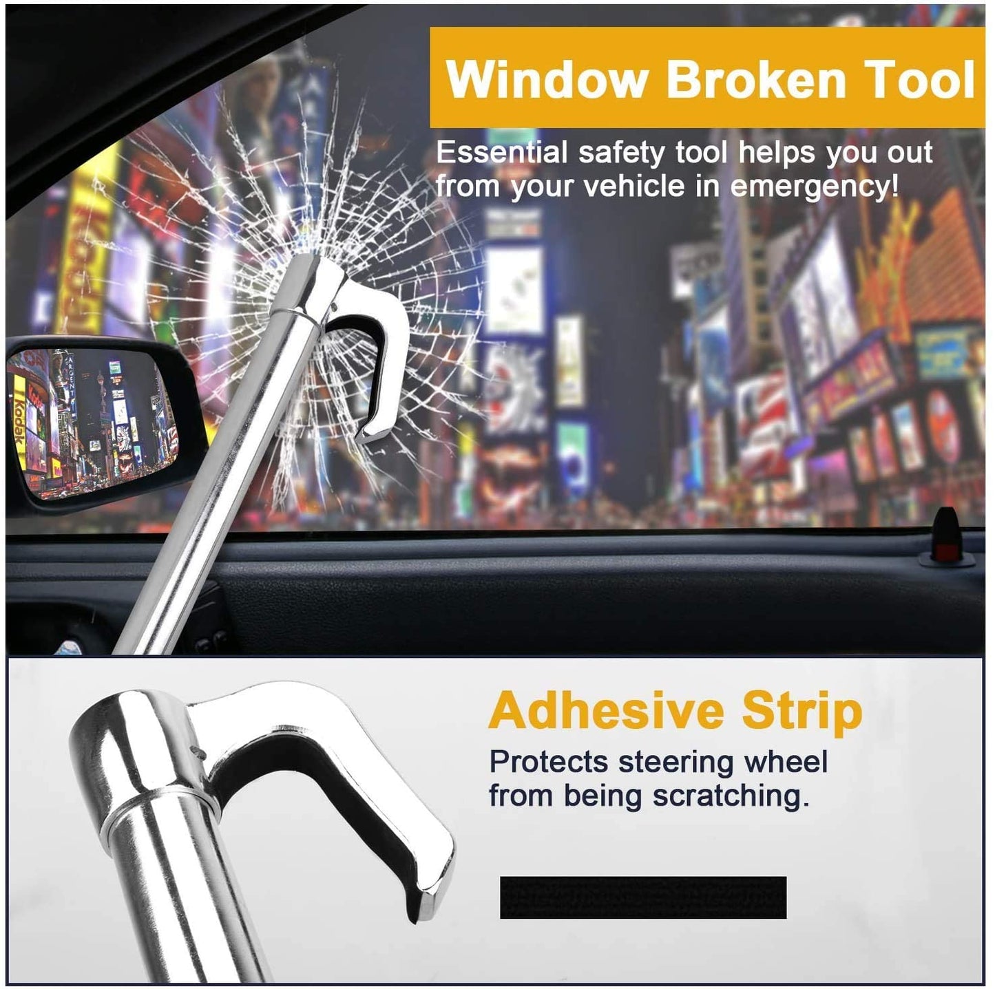 Universal Vehicle Anti-Theft Lock – Protect Your Car with Heavy-Duty Steering + Pedal Security