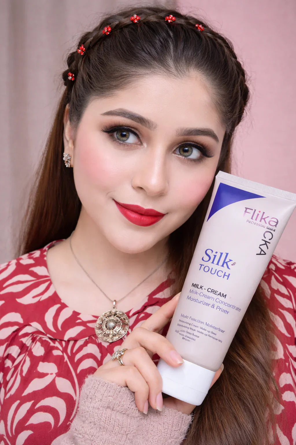 Flicka Silk Touch 3 in 1 Moisturizer and Primer for Face | Long-Lasting