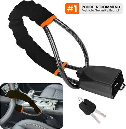 Universal Car Seat Belt Steering Wheel Lock