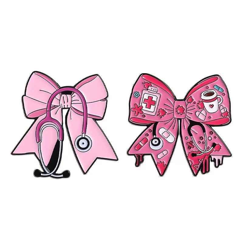 stethoscope enamel pin (PACK OF 2)