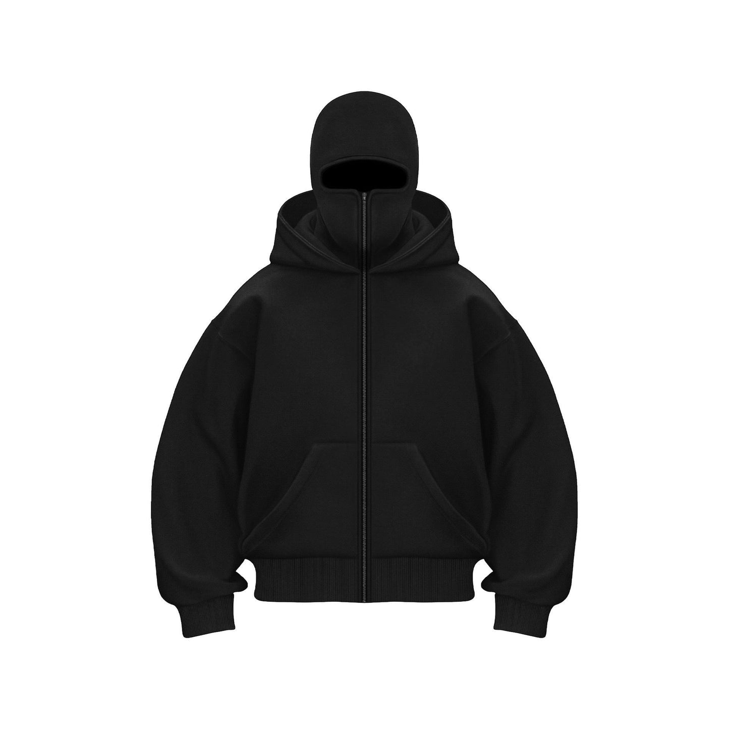 Premium Cotton BALACLAVA HOODIE LIMITED BLACK