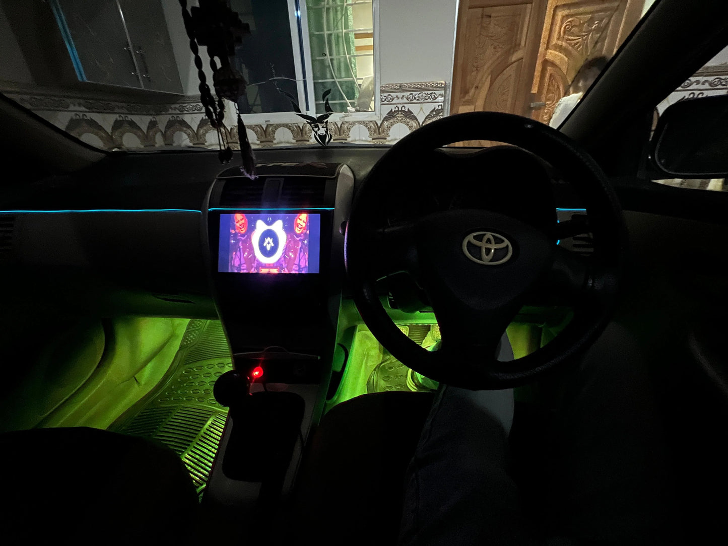 Car Interior Atmosphere Light Remote RGB Light with Music Sensor