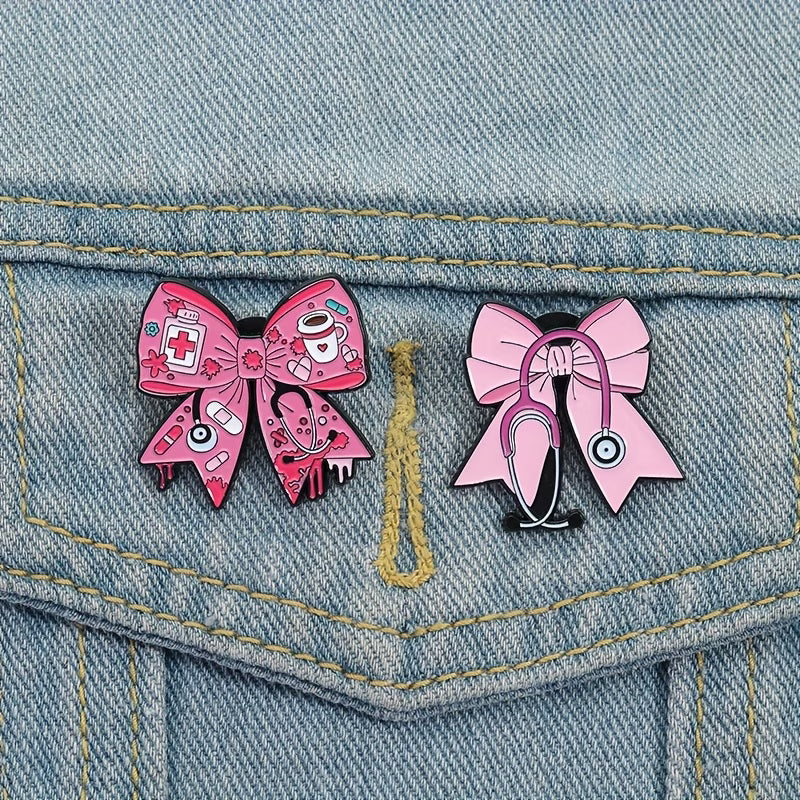 stethoscope enamel pin (PACK OF 2)